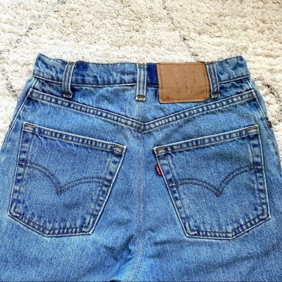 New Aligrace Custom Distressed High Rise Jeans Redone Levi’s Size 25 - Picture 9 of 12